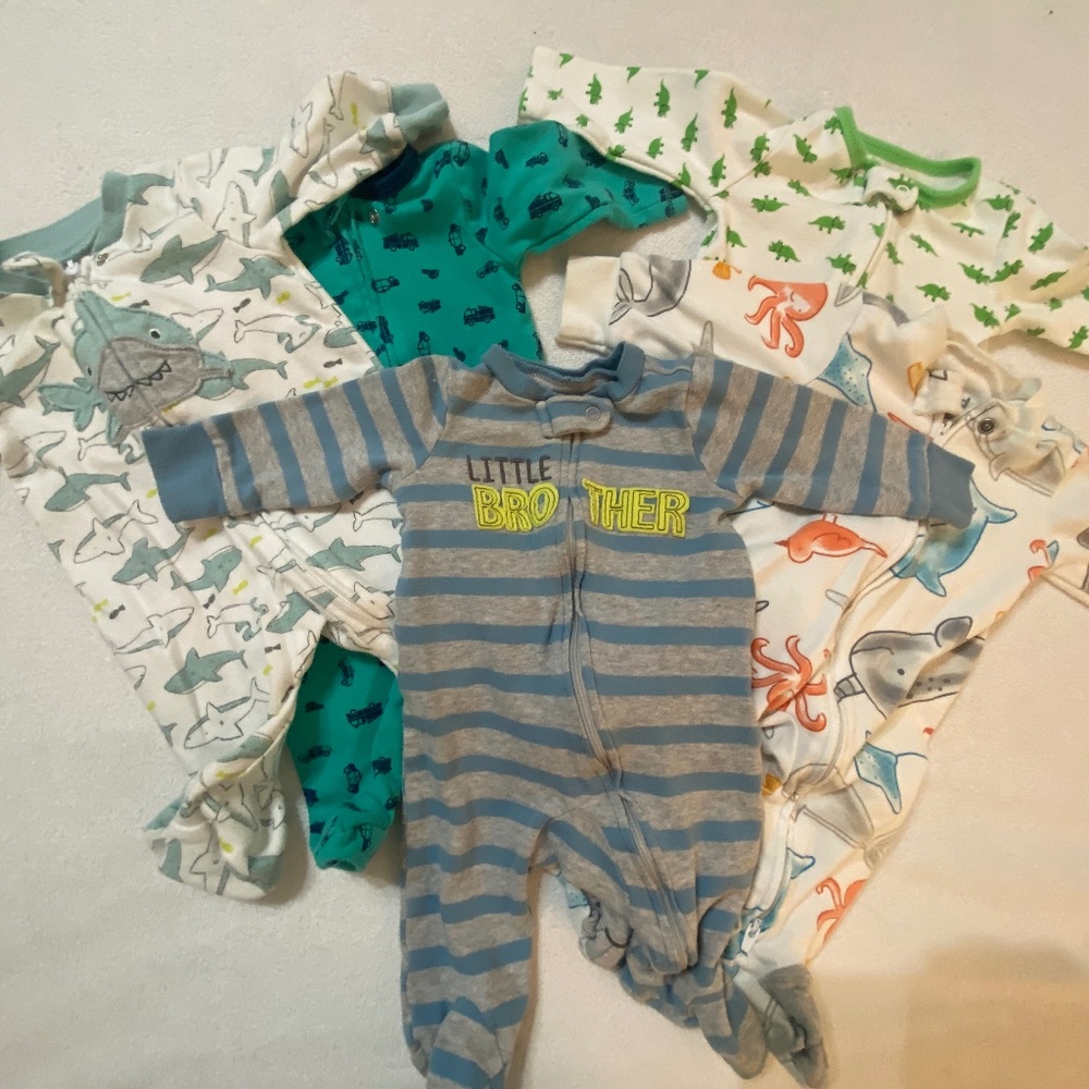 Carter’s Baby Boy Sleep & Plays, Set of 5